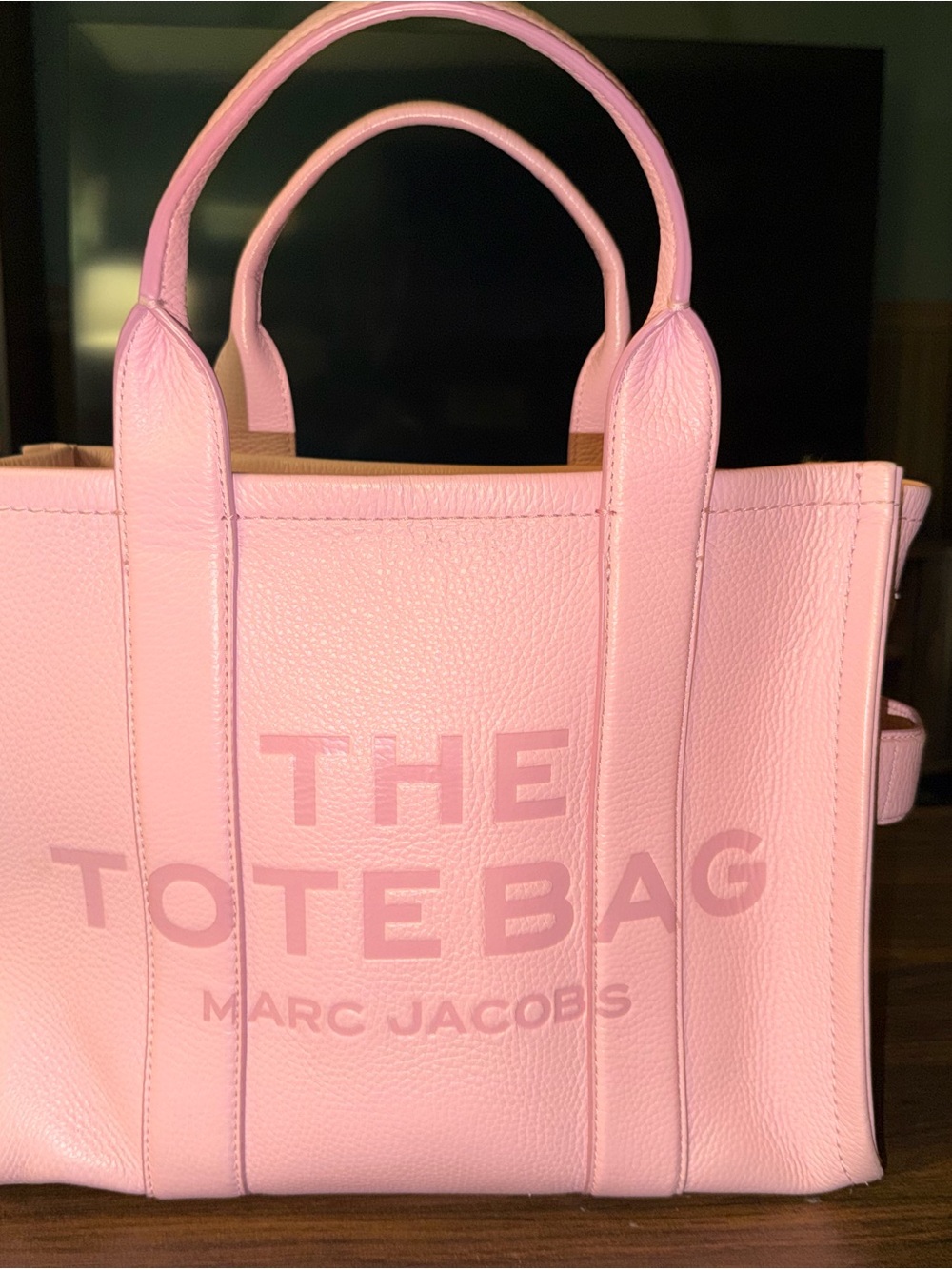 Marc Jacobs Pink The Tote Bag Leather Tote